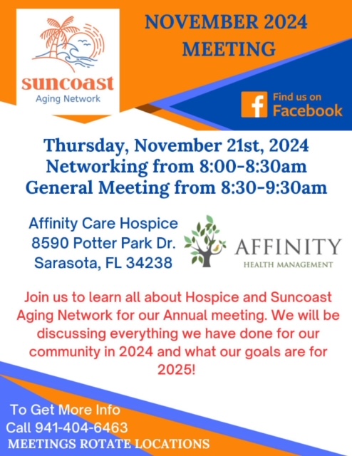 Suncoast Aging Network Meetings