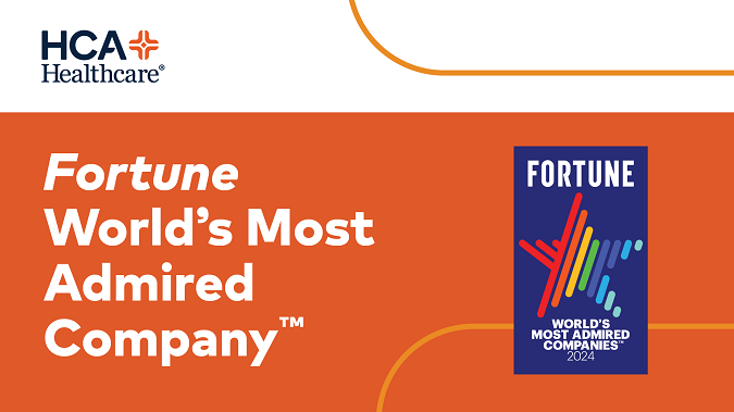 Fortune names HCA Healthcare one of the World’s Most Admired Companies