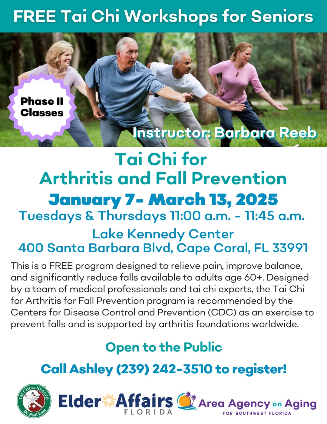 Tai Chi for Arthritis and Fall Prevention
