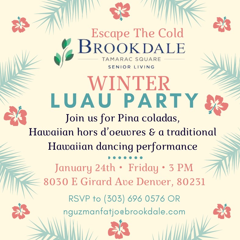 Escape the Cold Winter Luau: Happy Hour for Seniors