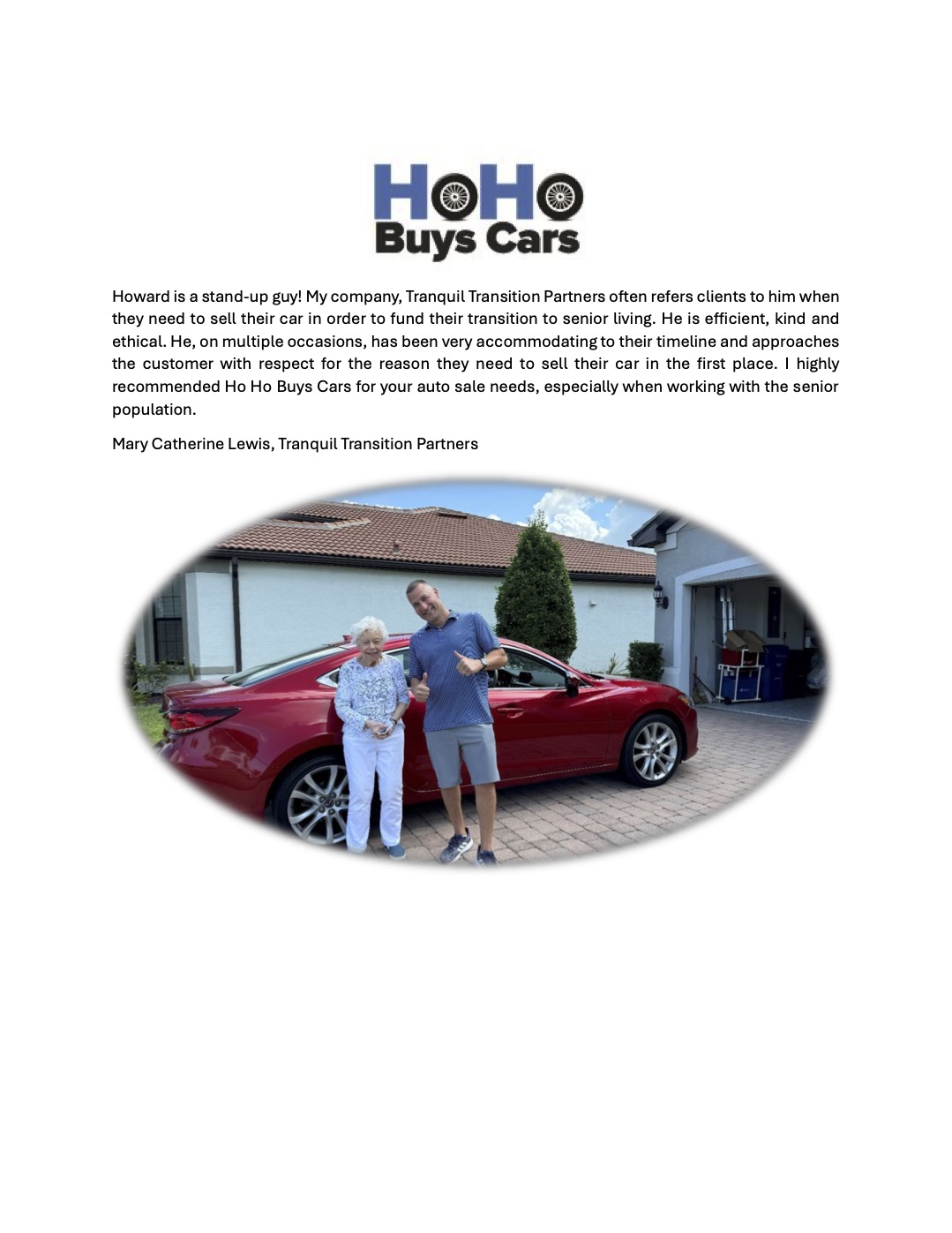 Ho Ho Buys Cars: A Trusted Partner for Seniors Selling Their Vehicles