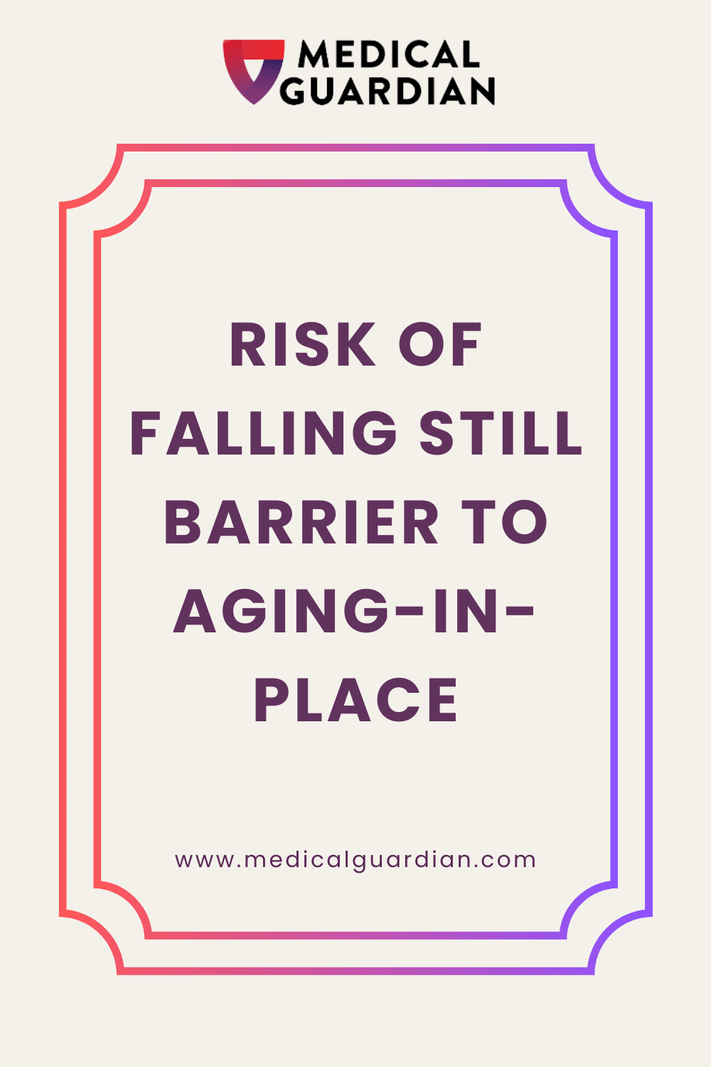 Risk of falling still barrier to aging-in-place