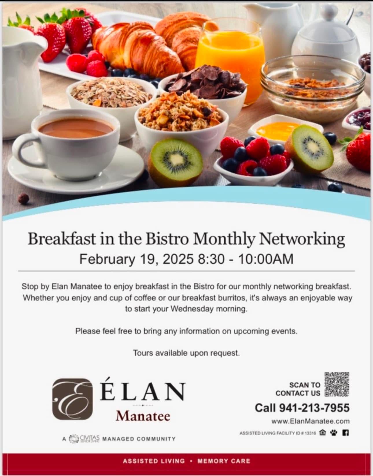 Breakfast in the Bistro Monthly Networking