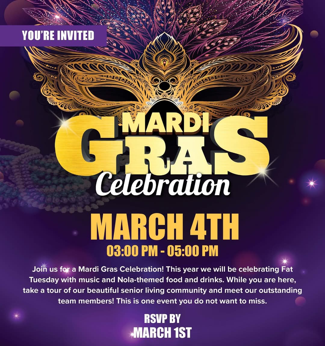 Mardi Grass Celebration at Discovery Village at Naples