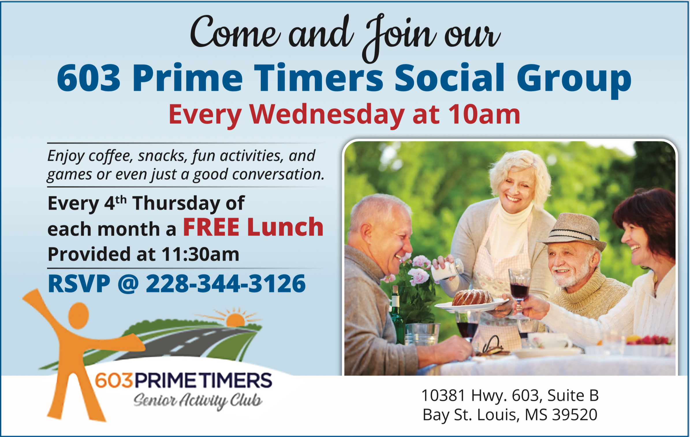 Prime Timers Social Group