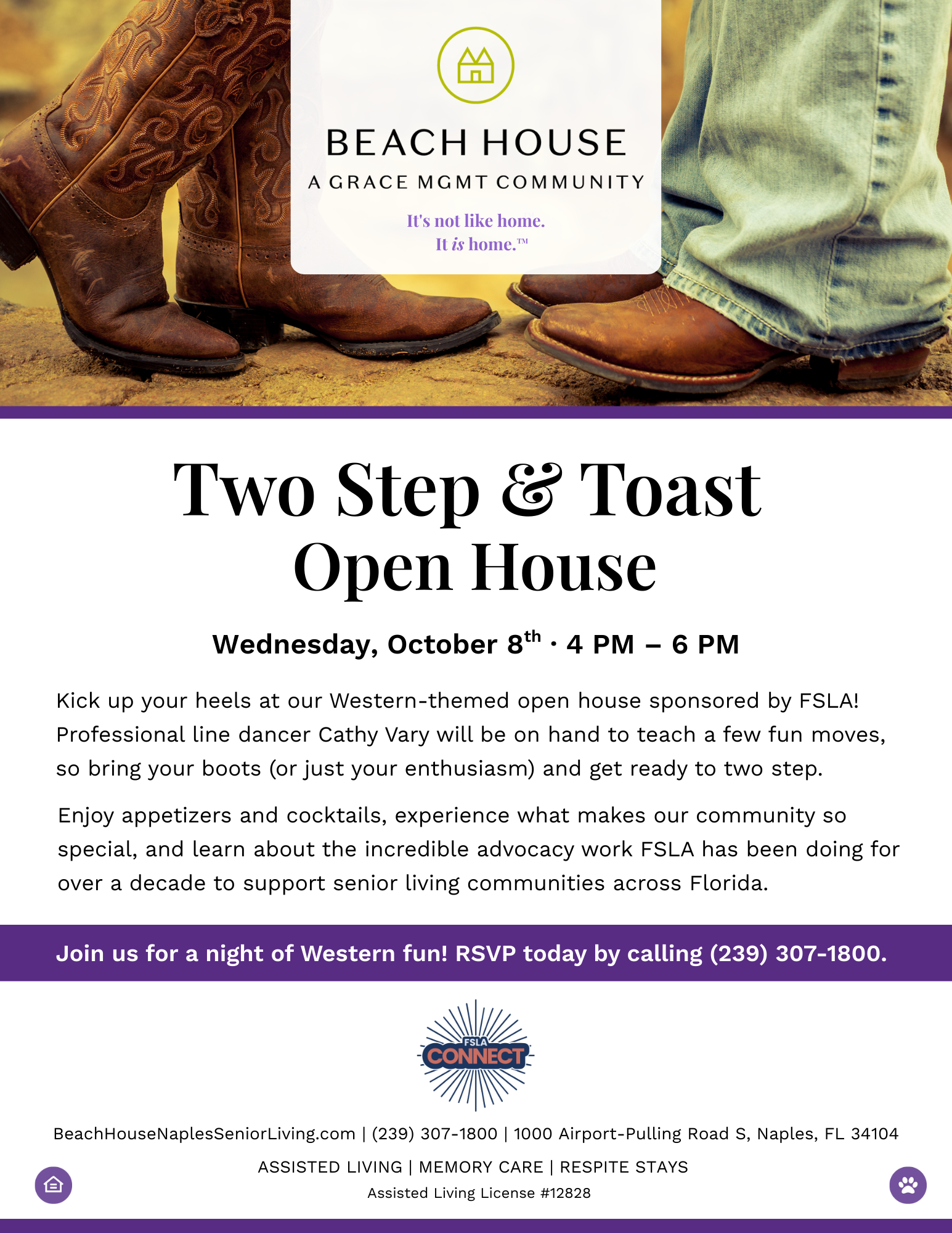 Two Step and Toast Line Dancing Event