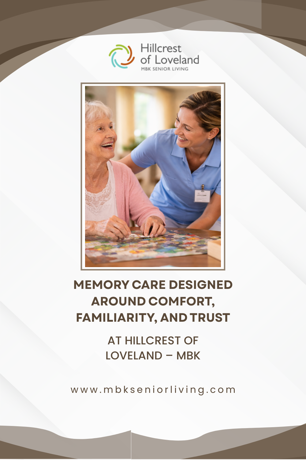 Memory Care Designed Around Comfort, Familiarity, and Trust at Hillcrest of Loveland – MBK