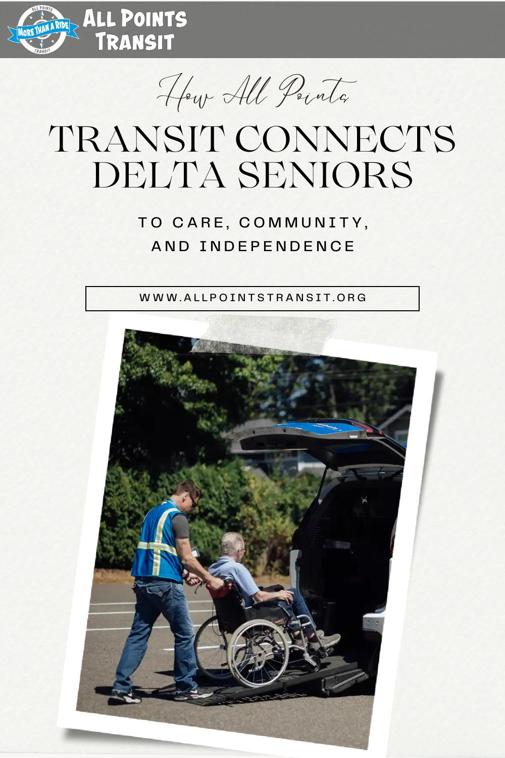 How All Points Transit Connects Delta Seniors to Care, Community, and