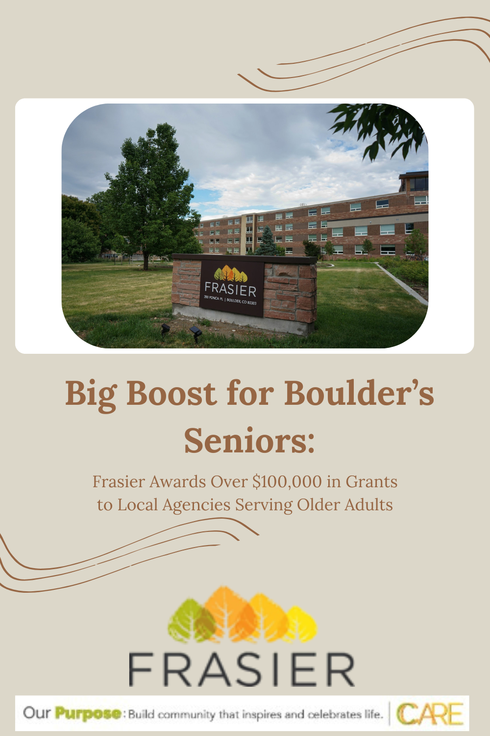 Big Boost for Boulder’s Seniors: Frasier Awards $100,000+ in Grants