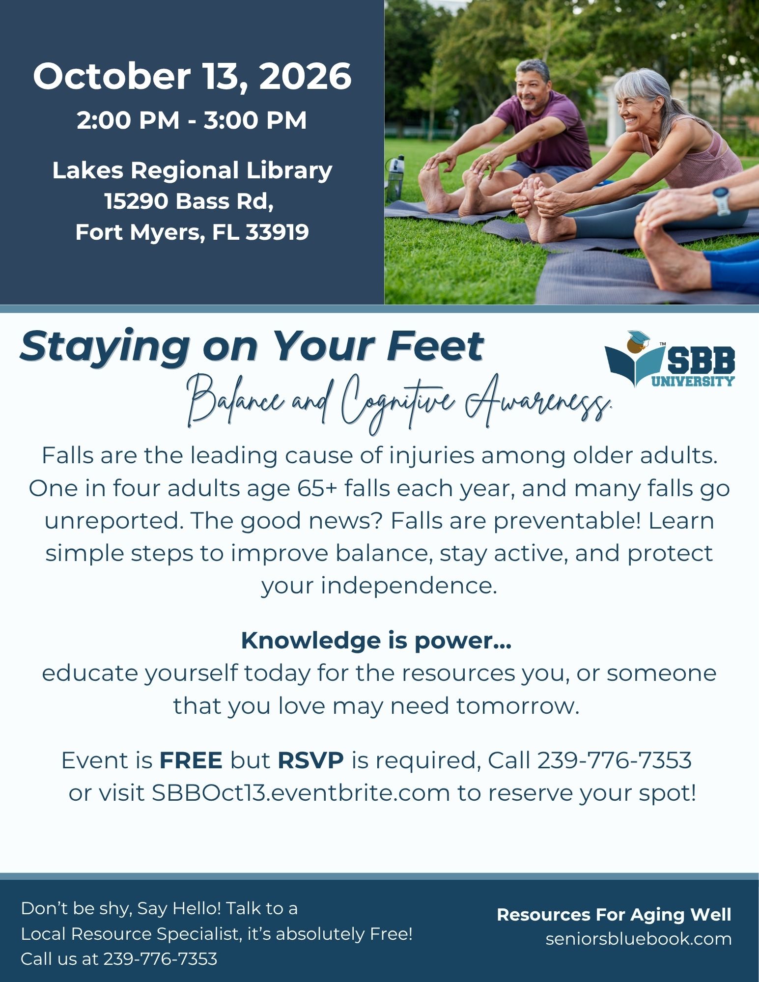Staying on Your Feet: Balance and Cognitive Awareness
