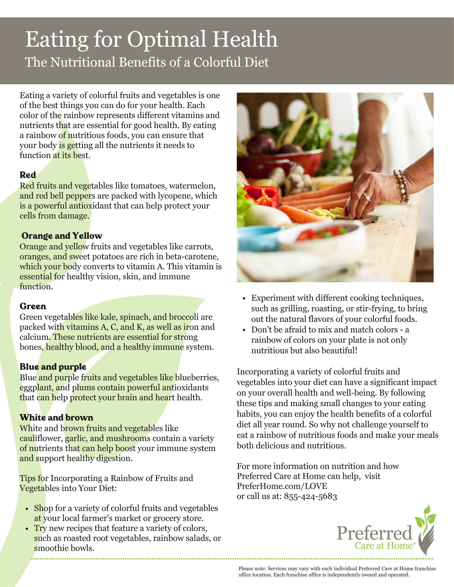 Eating for Optimal Health