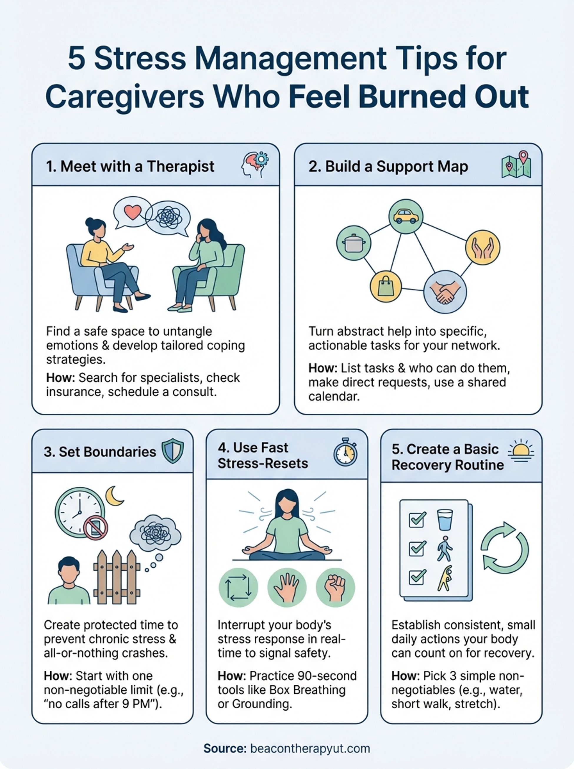 5 Stress Management Tips for Caregivers Who Feel Burned Out