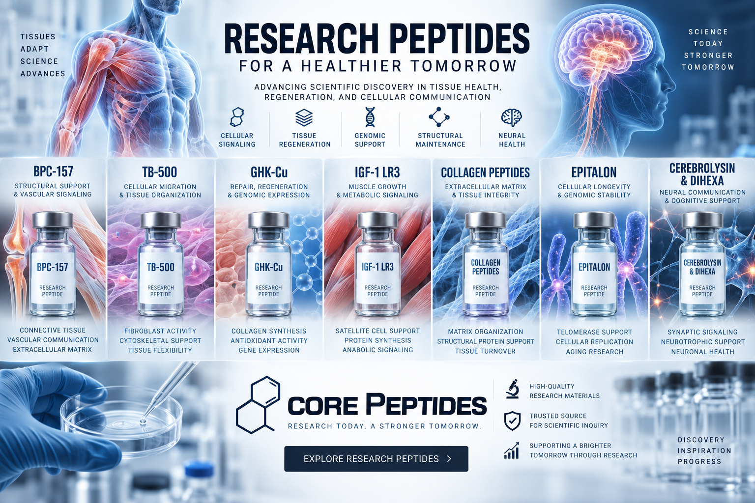 Peptides & Their Expanding Role in Tissue-Oriented Scientific Inquiry
