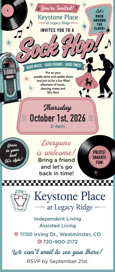 Sock Hop at Keystone Place at Legacy Ridge