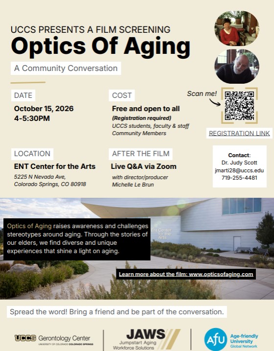 Optics of Aging: A Community Conversation