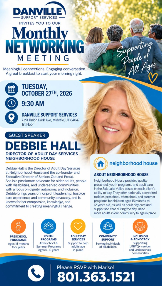 Danville Monthly Networking Meeting - October 27th, 2026