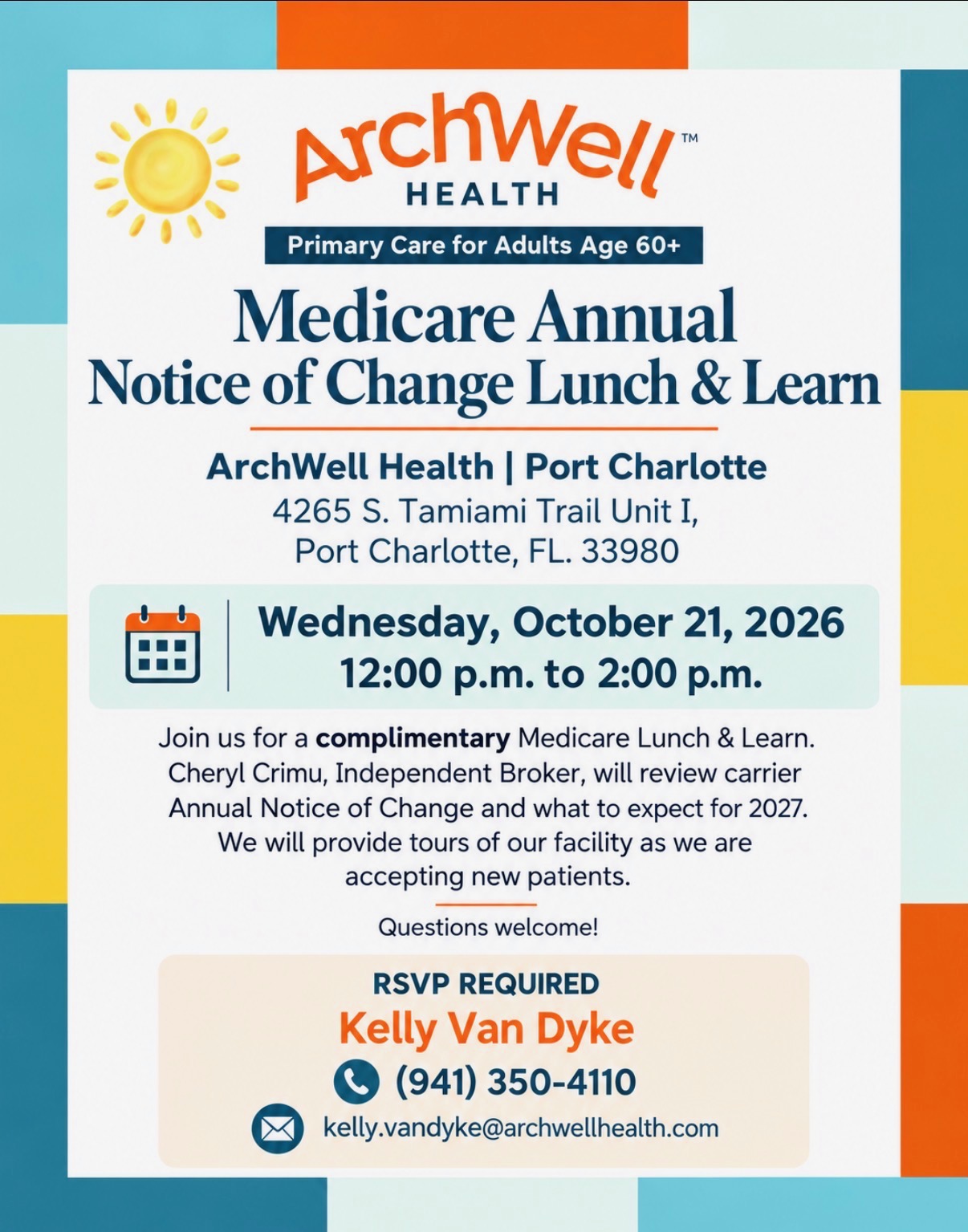 Medicare Annual Notice of Change Lunch & Learn