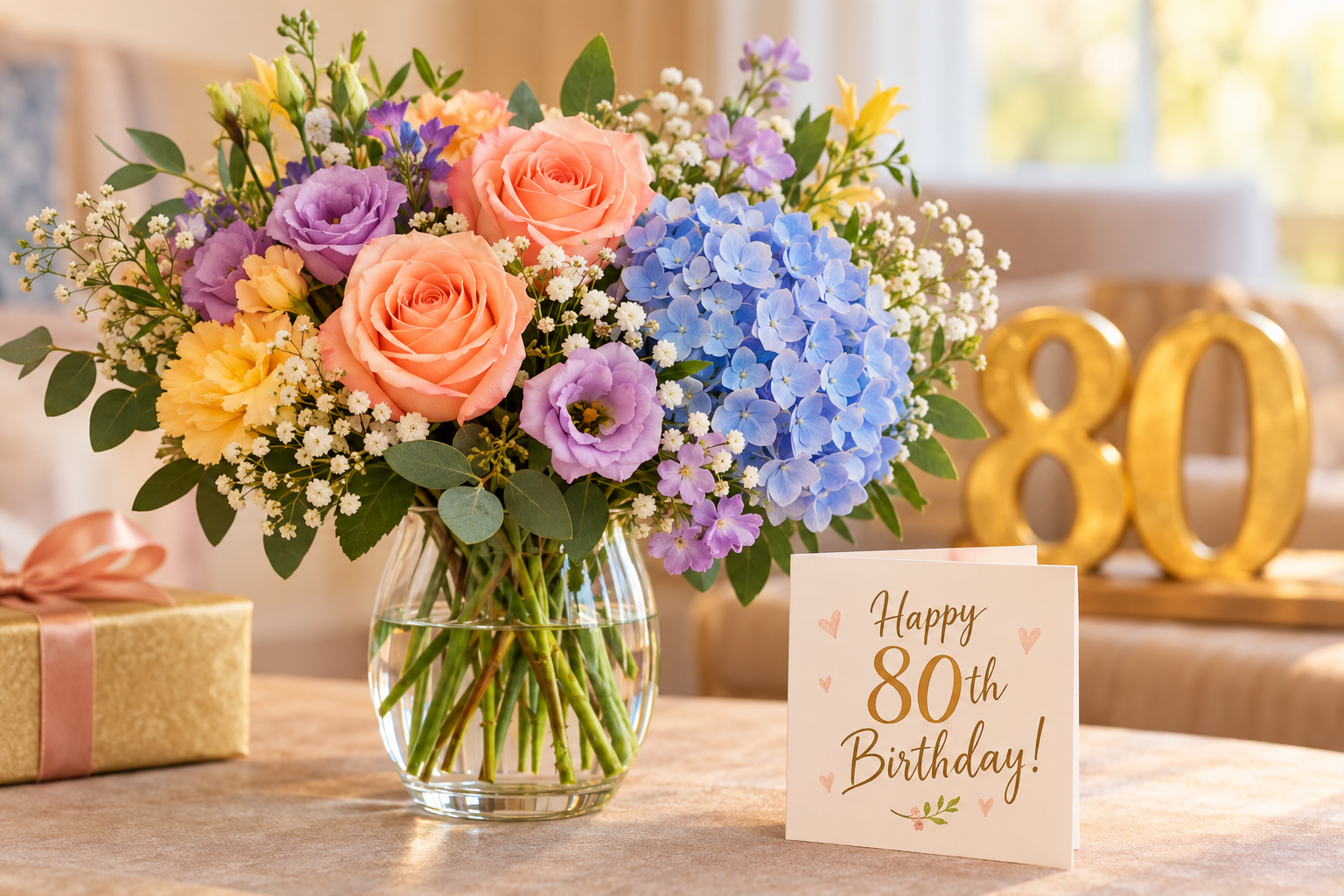How to choose the right flowers for an 80th birthday celebration